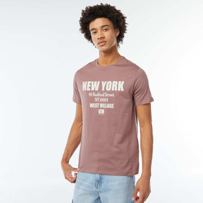 Camiseta estampada de manga corta ROSA