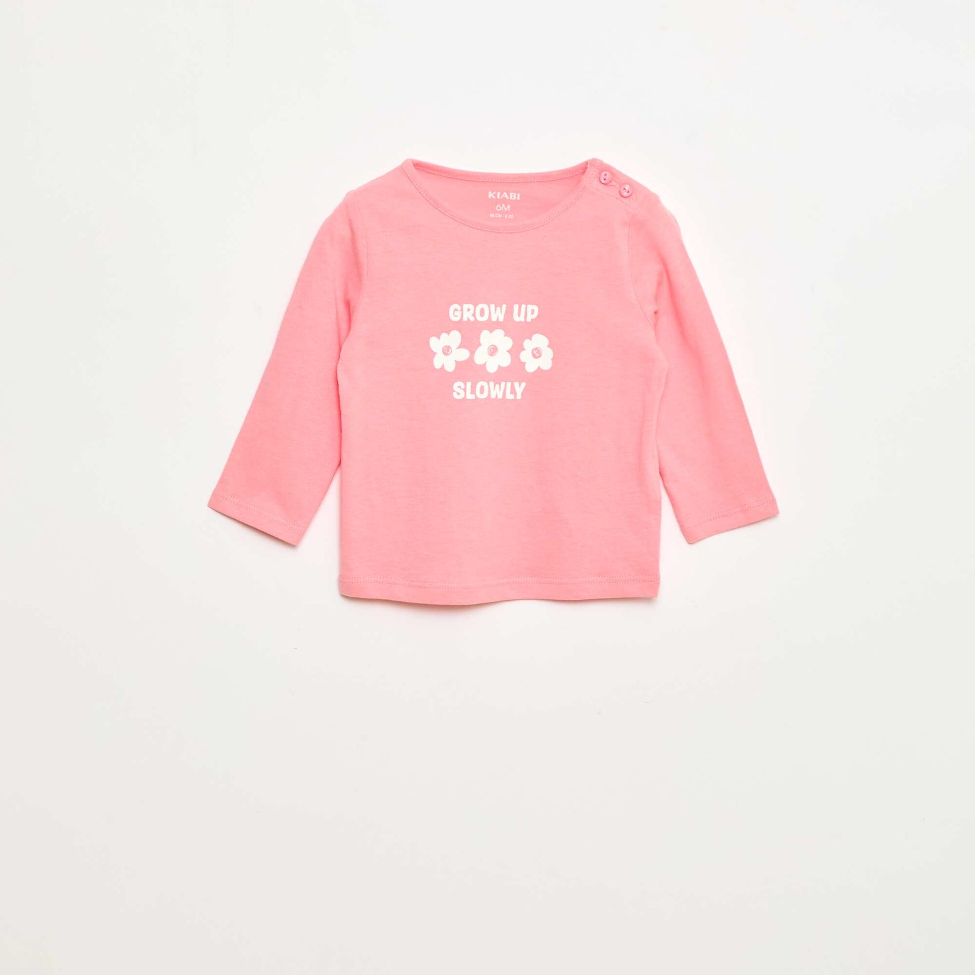 Camiseta de manga larga con estampado ROSA