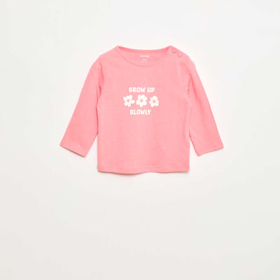 Camiseta de manga larga con estampado ROSA