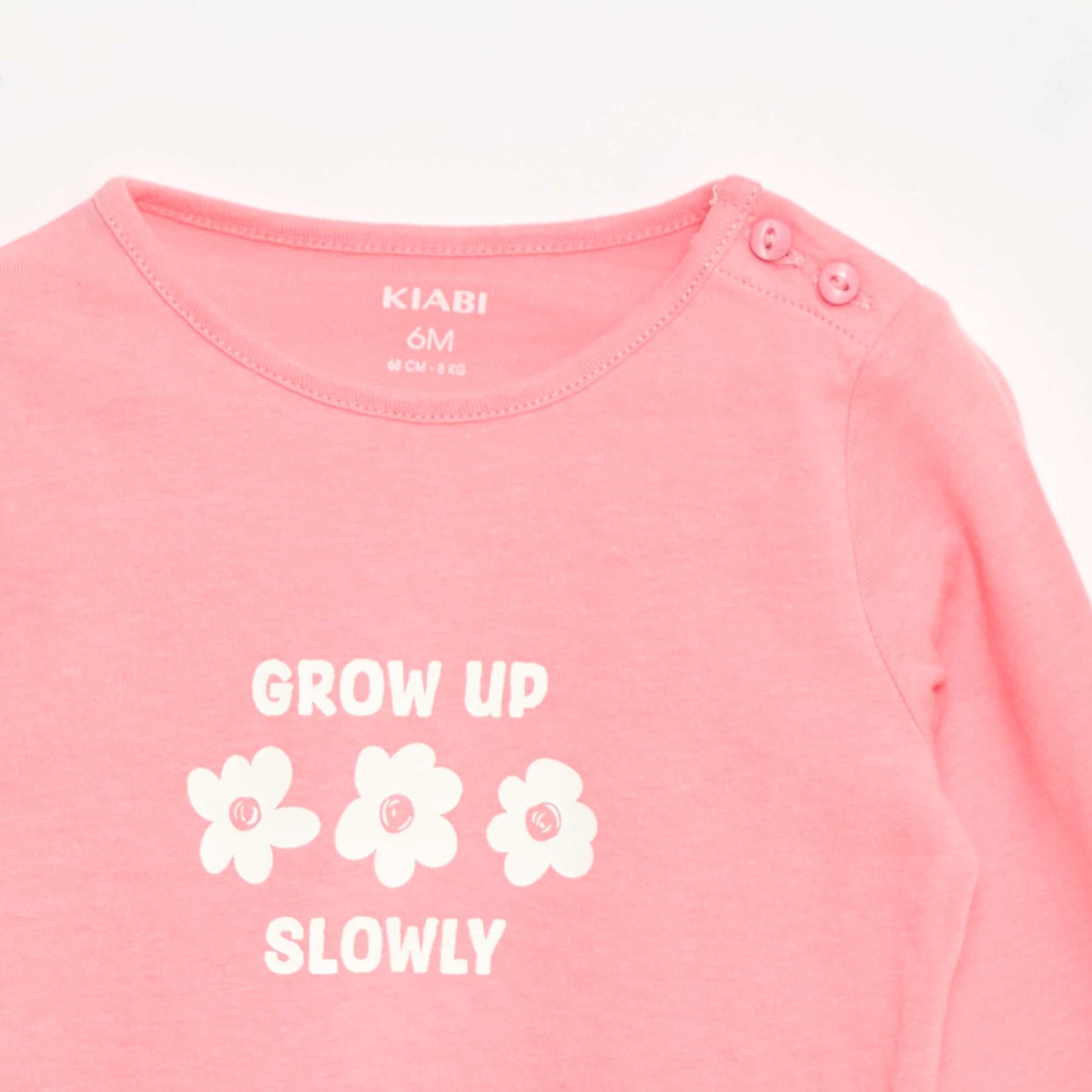 Camiseta de manga larga con estampado ROSA