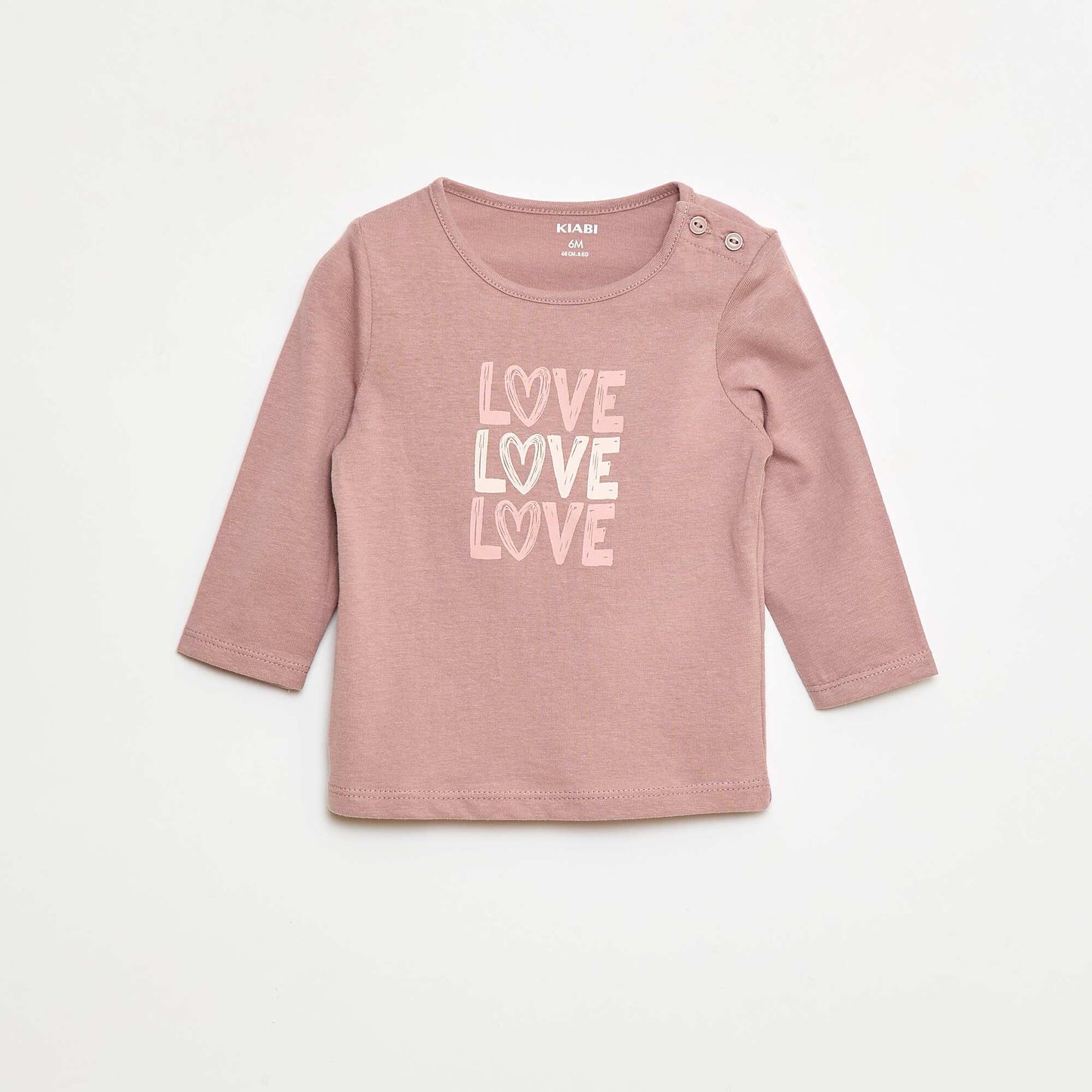 Camiseta de manga larga estampada ROSA