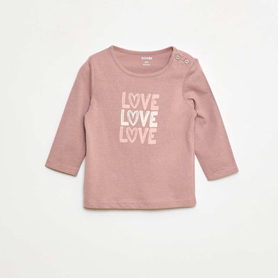 Camiseta de manga larga estampada ROSA