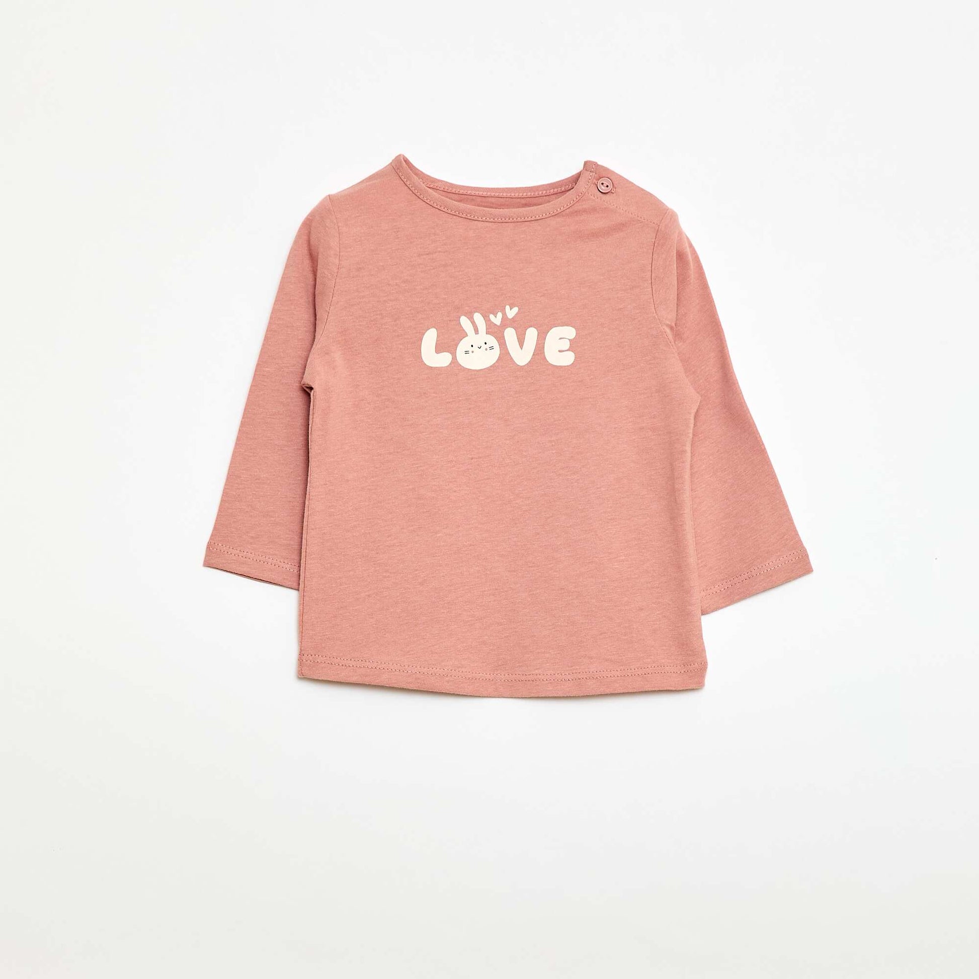 Camiseta de manga larga estampada ROSA