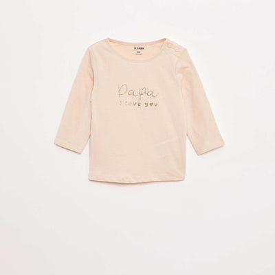 Camiseta de manga larga estampada ROSA