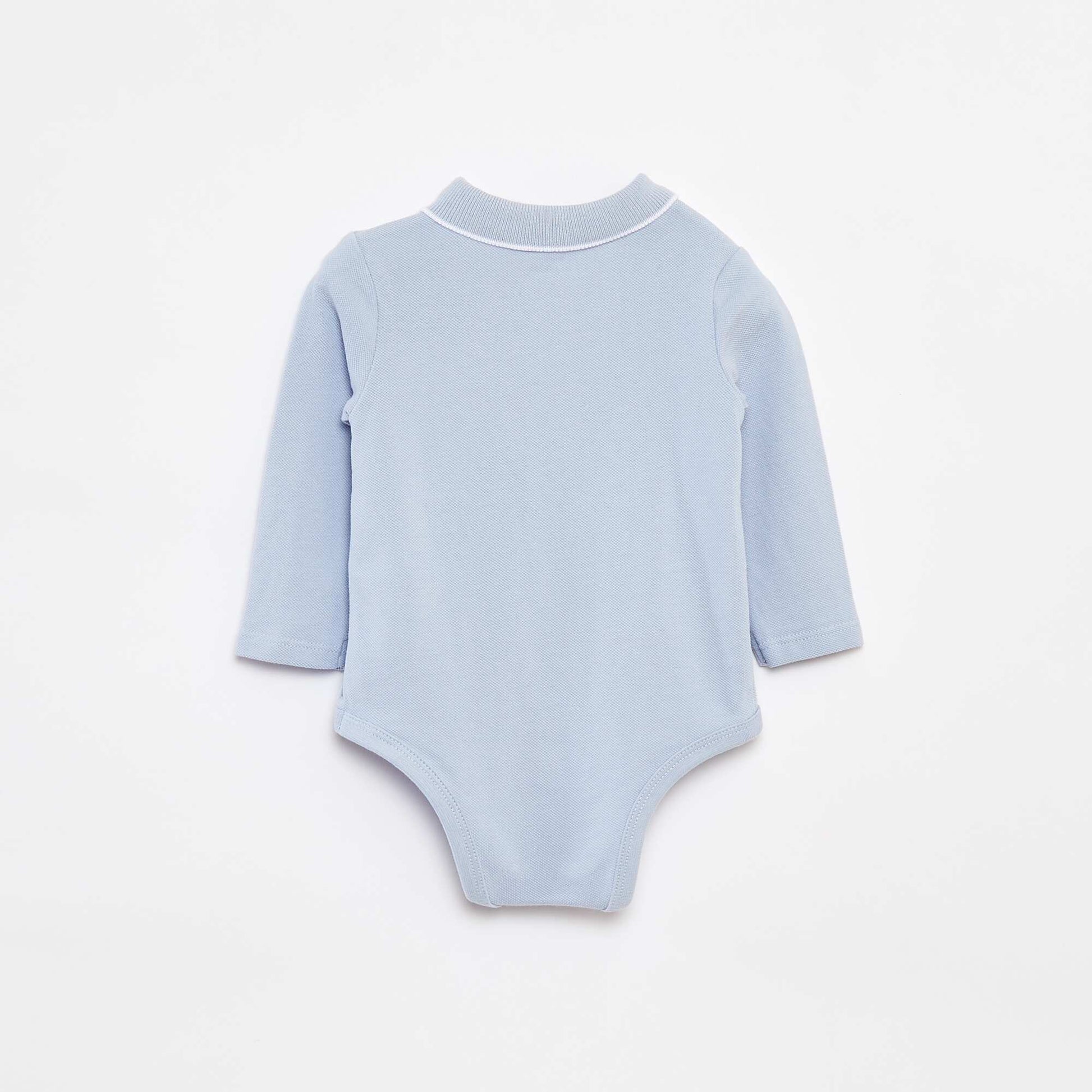 Body tipo remera de manga larga AZUL