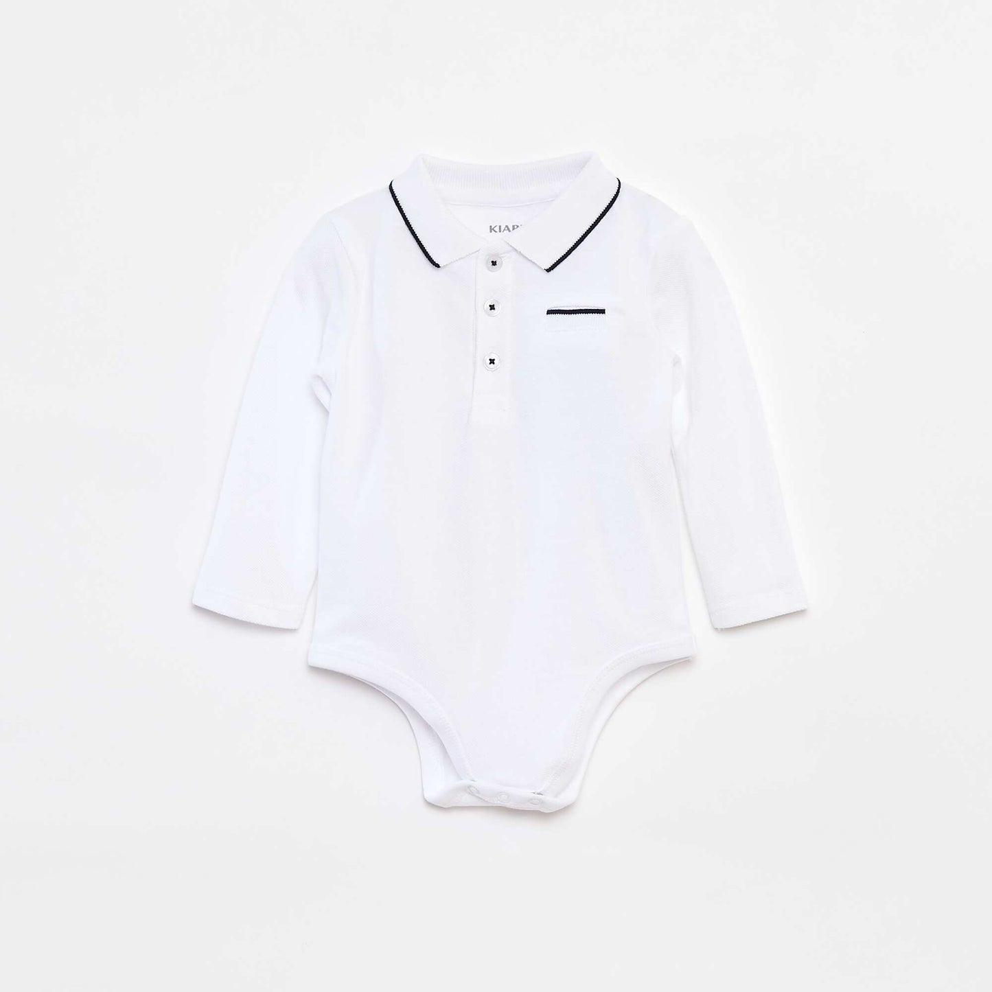 Body tipo remera de manga larga BLANCO
