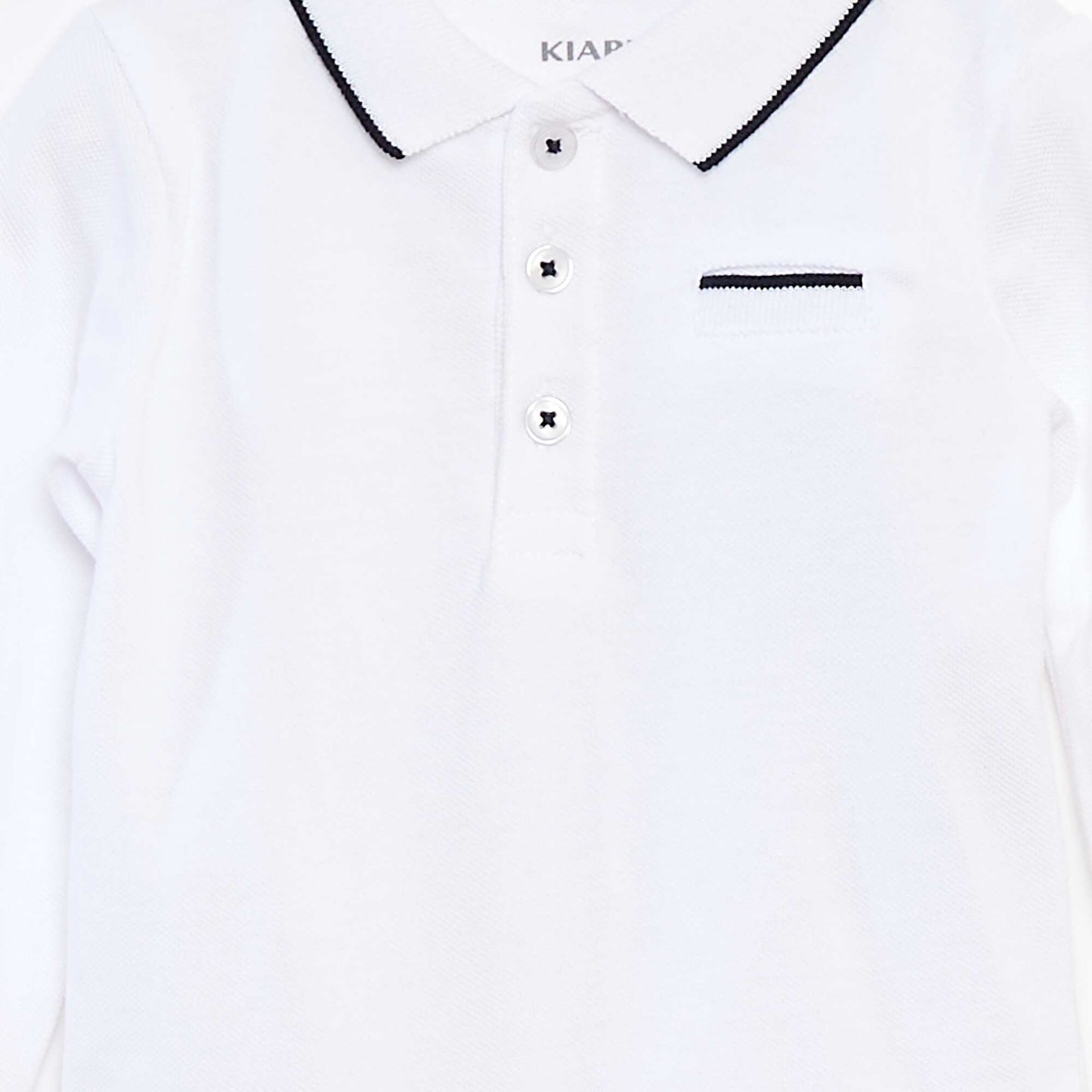 Body tipo remera de manga larga BLANCO