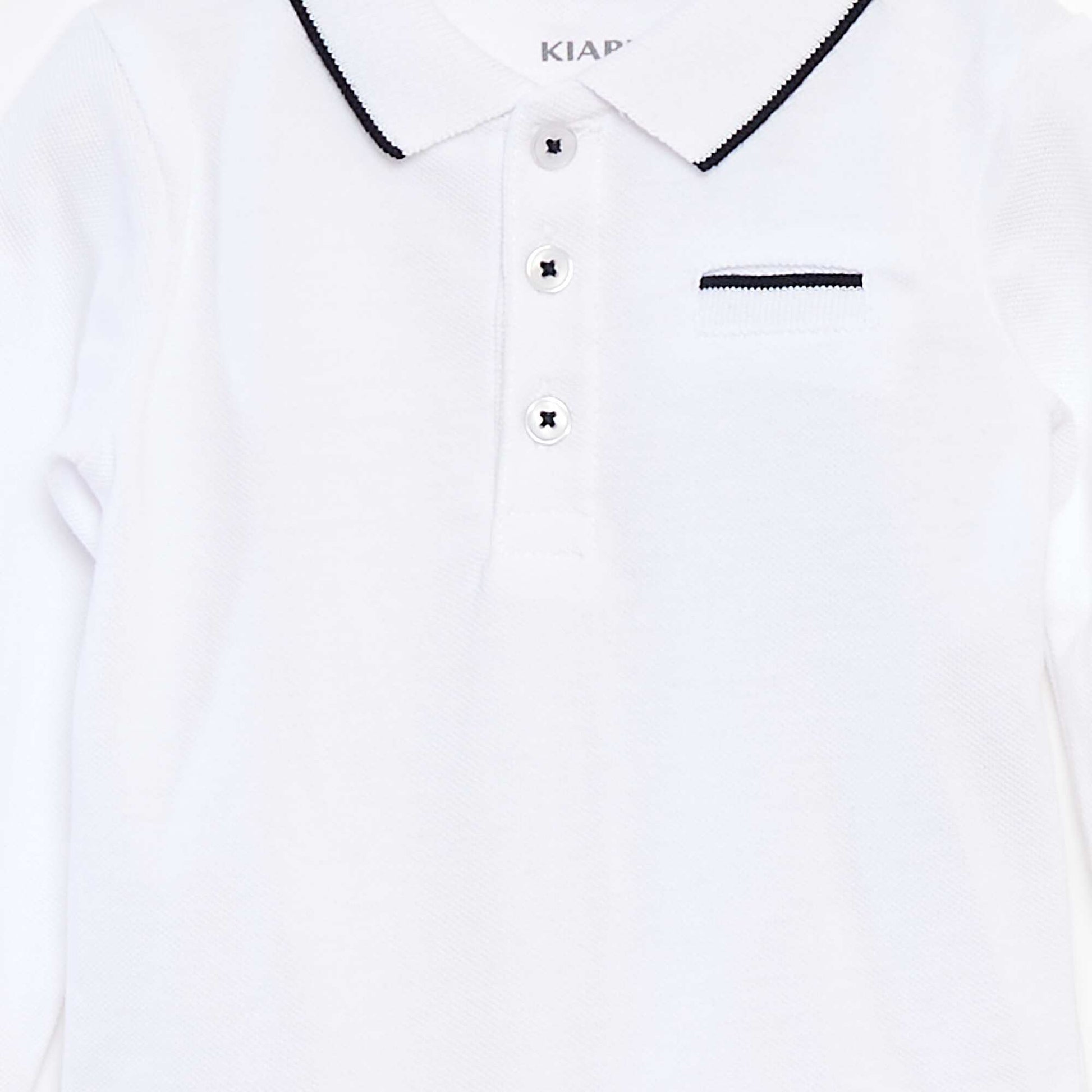 Body tipo remera de manga larga BLANCO