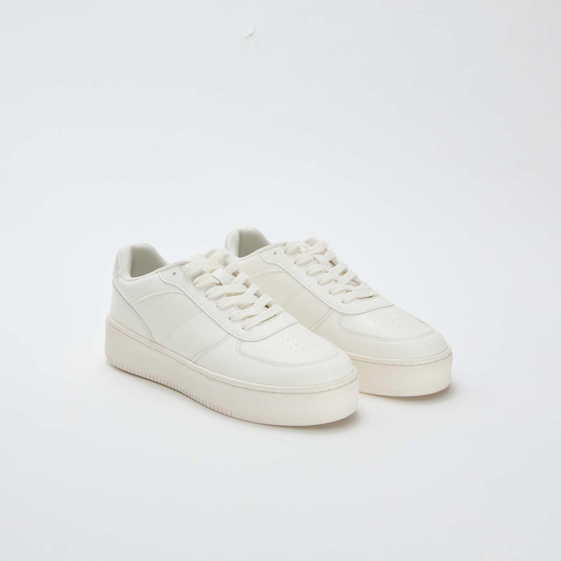 Zapatillas con plataforma BLANCO