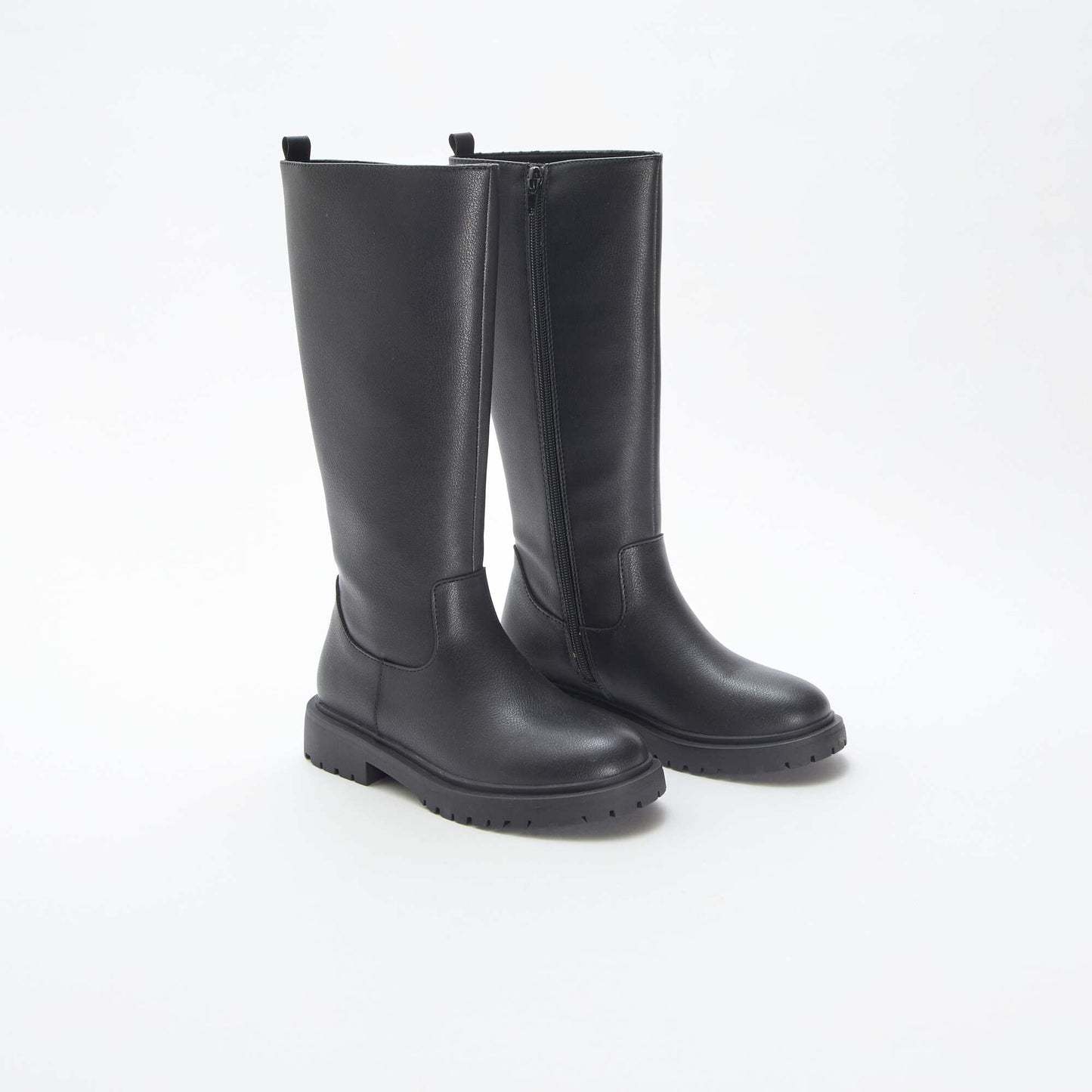 Botas altas de material sintético NEGRO