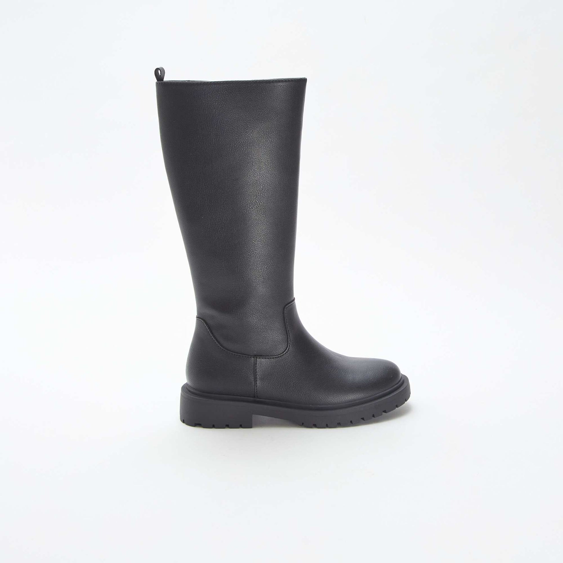 Botas altas de material sintético NEGRO