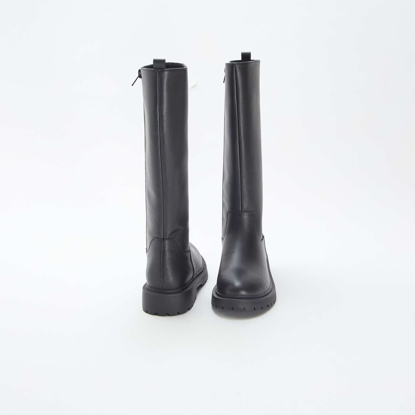 Botas altas de material sintético NEGRO