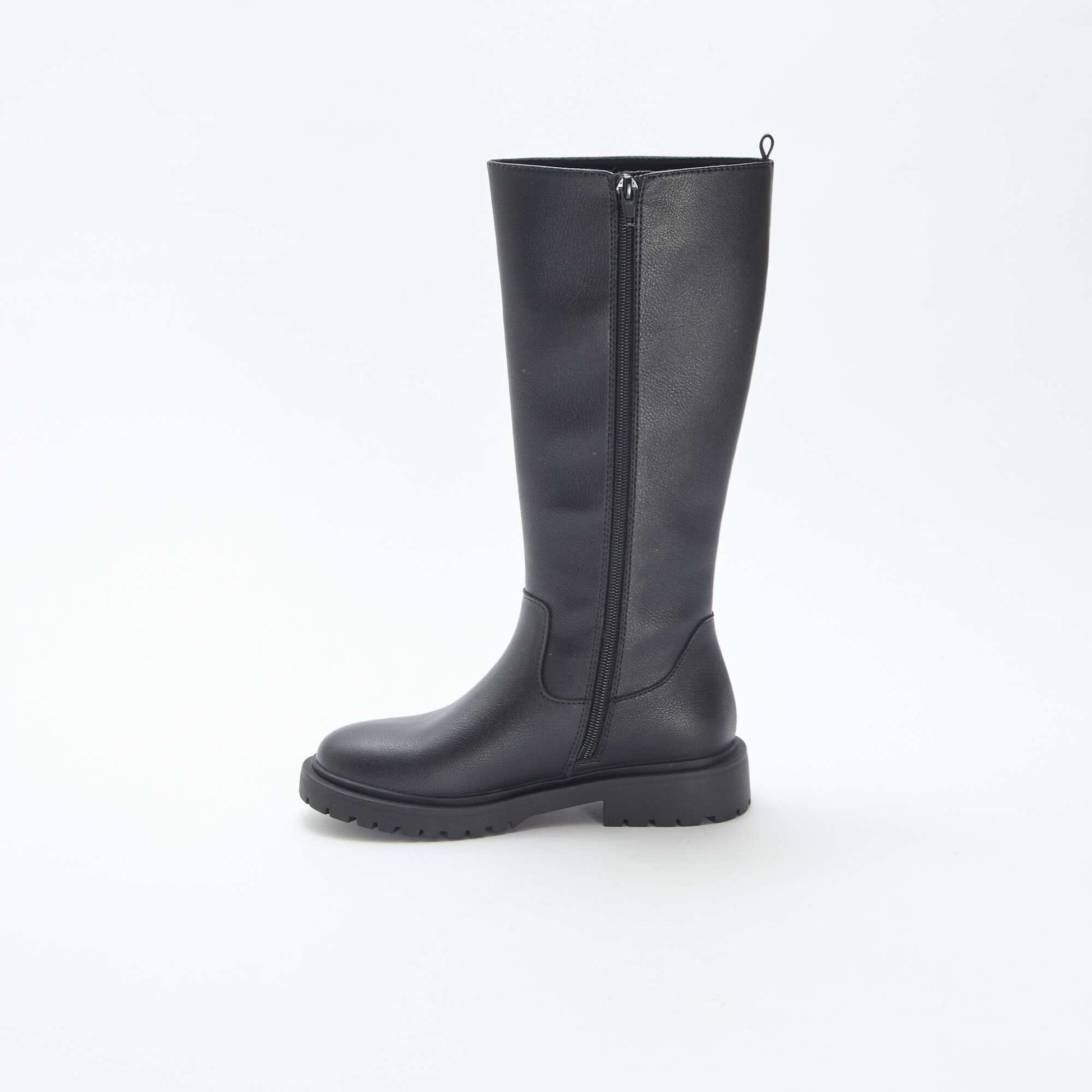 Botas altas de material sintético NEGRO