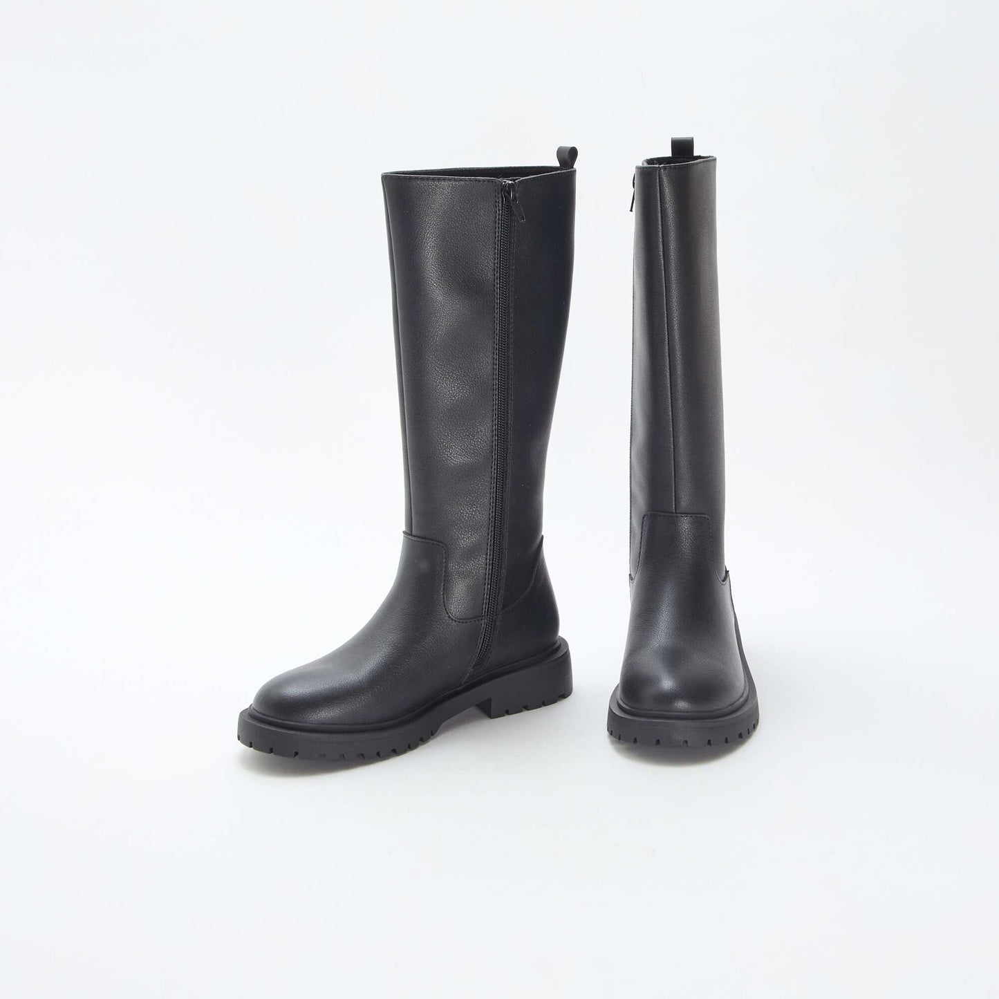 Botas altas de material sintético NEGRO