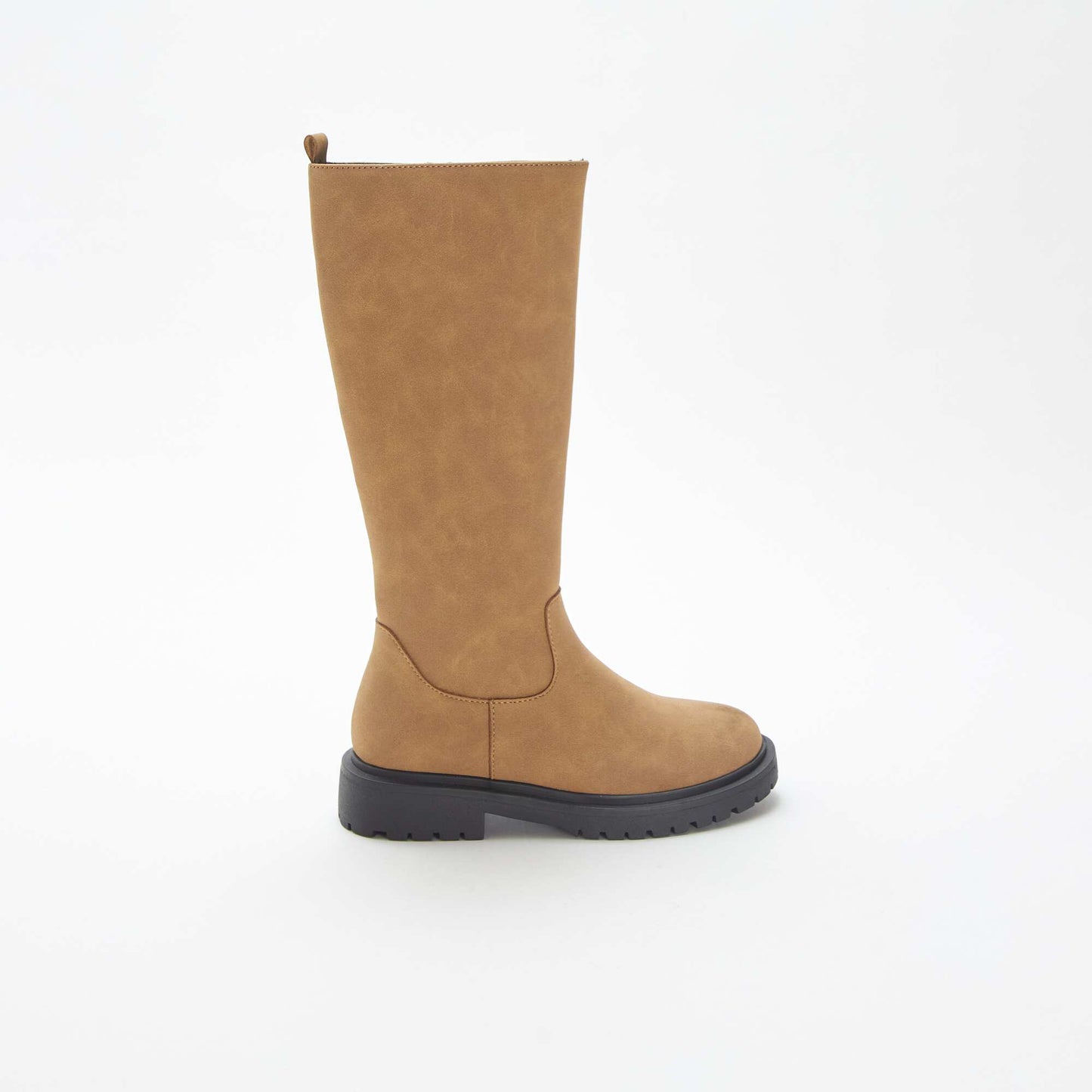 Botas altas de antelina MARRON