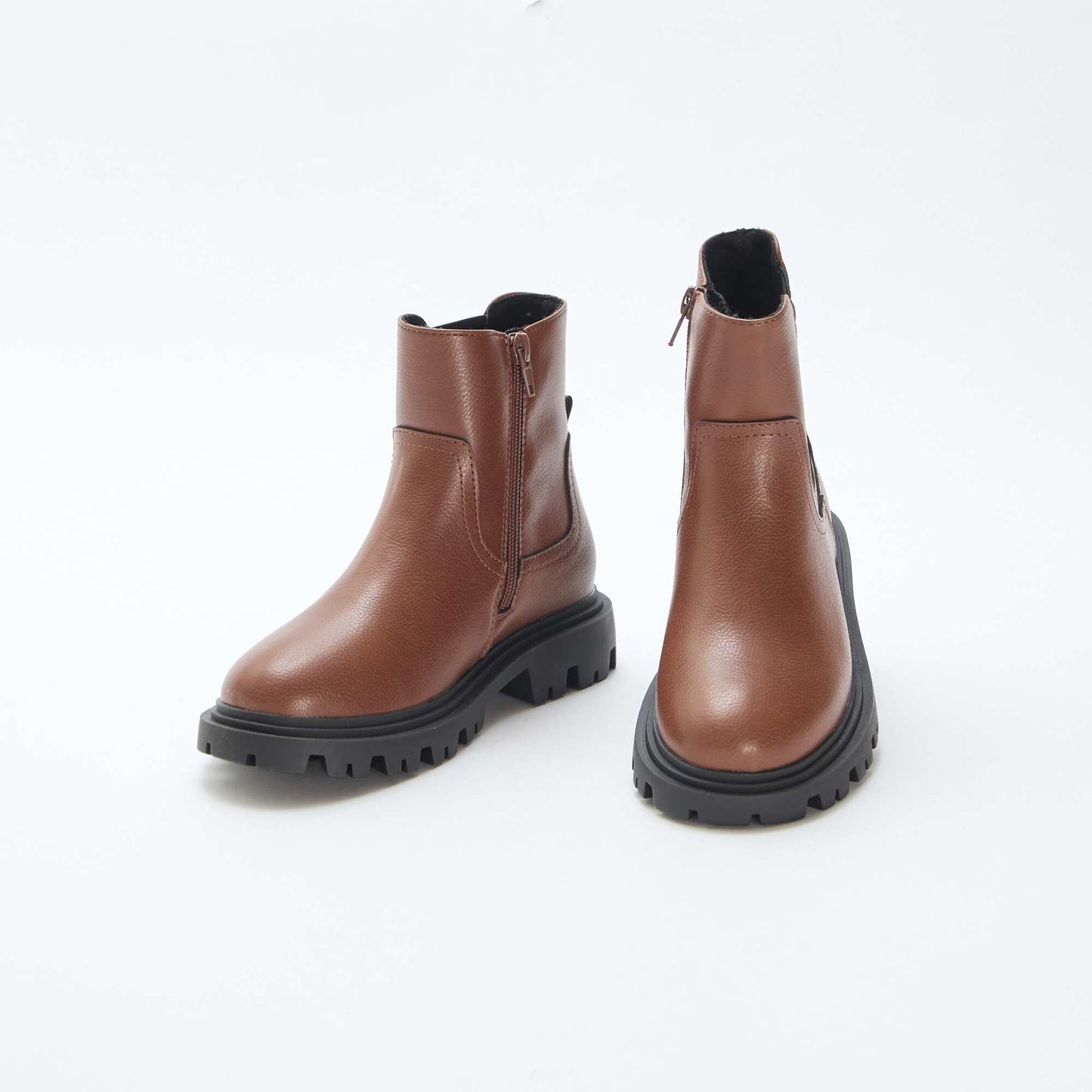 Botas altas ajustadas MARRON
