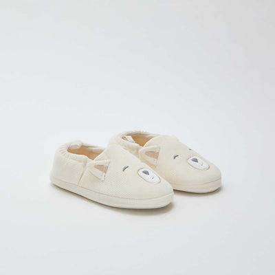Zapatillas de casa con adorno de animal BEIGE