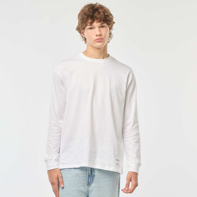 Camiseta de punto de manga larga BLANCO