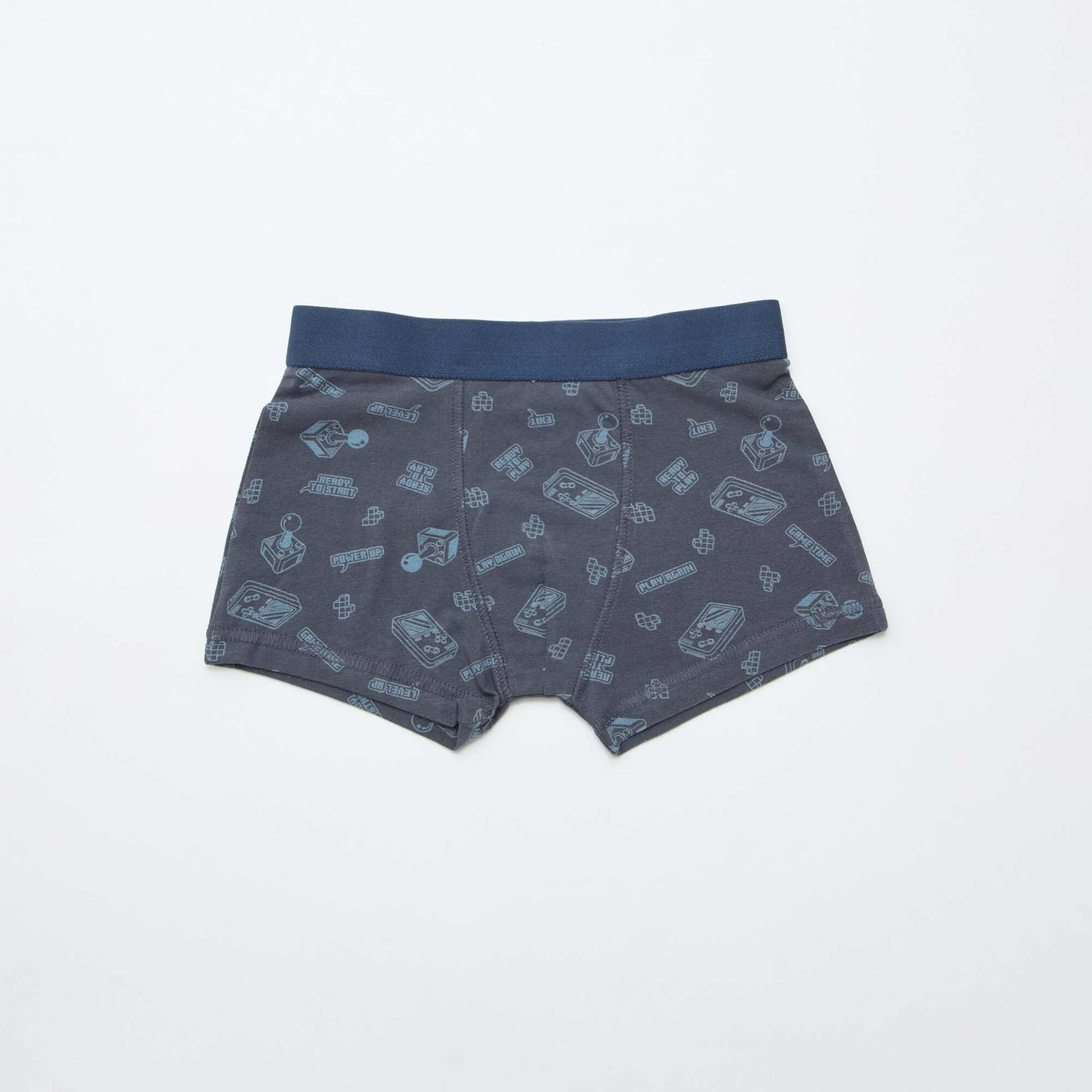 Pack de 5 boxers lisos y estampados GRIS