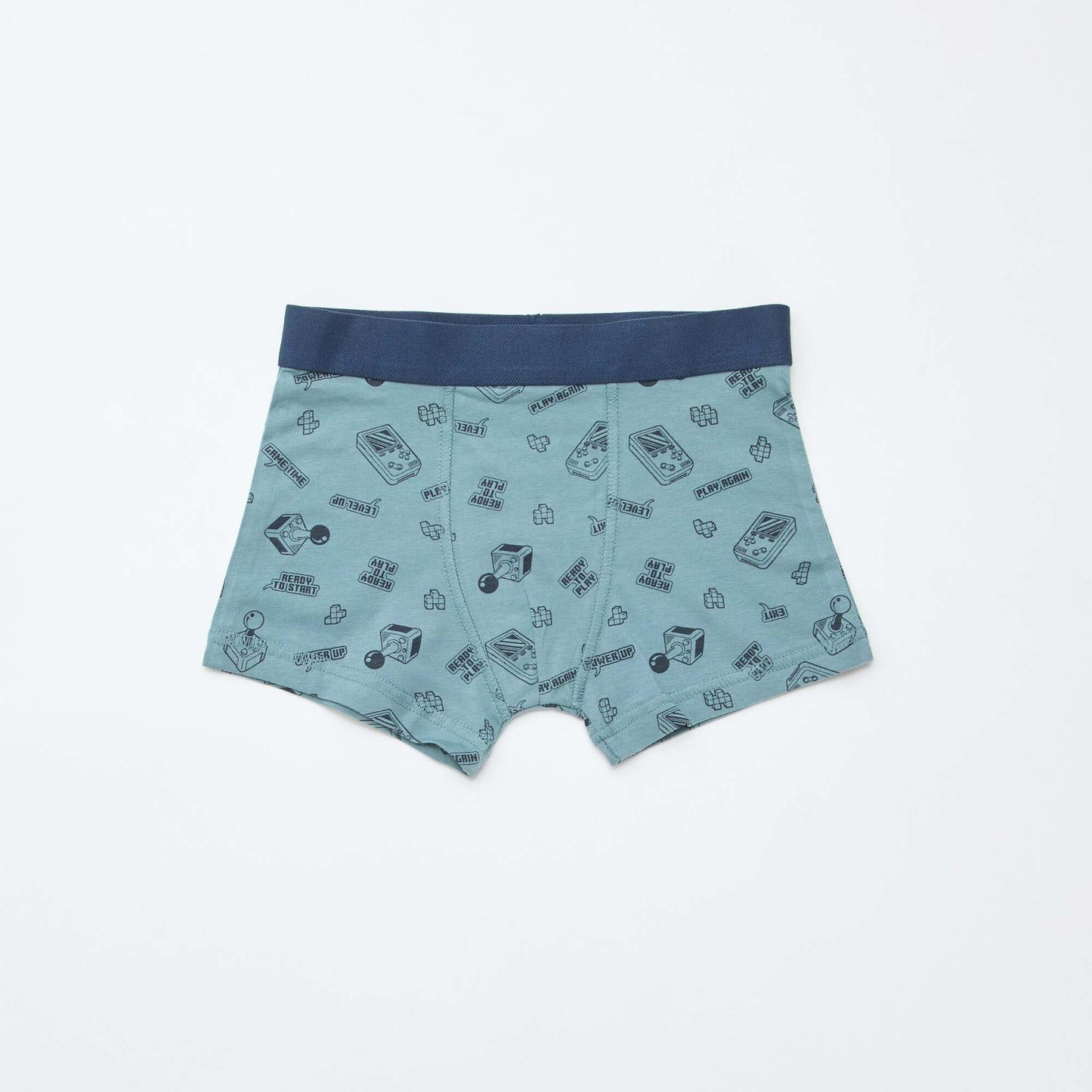 Pack de 5 boxers lisos y estampados GRIS