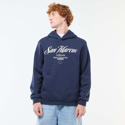 Buzo estampada con diseño fantasía en algodón liso AZUL