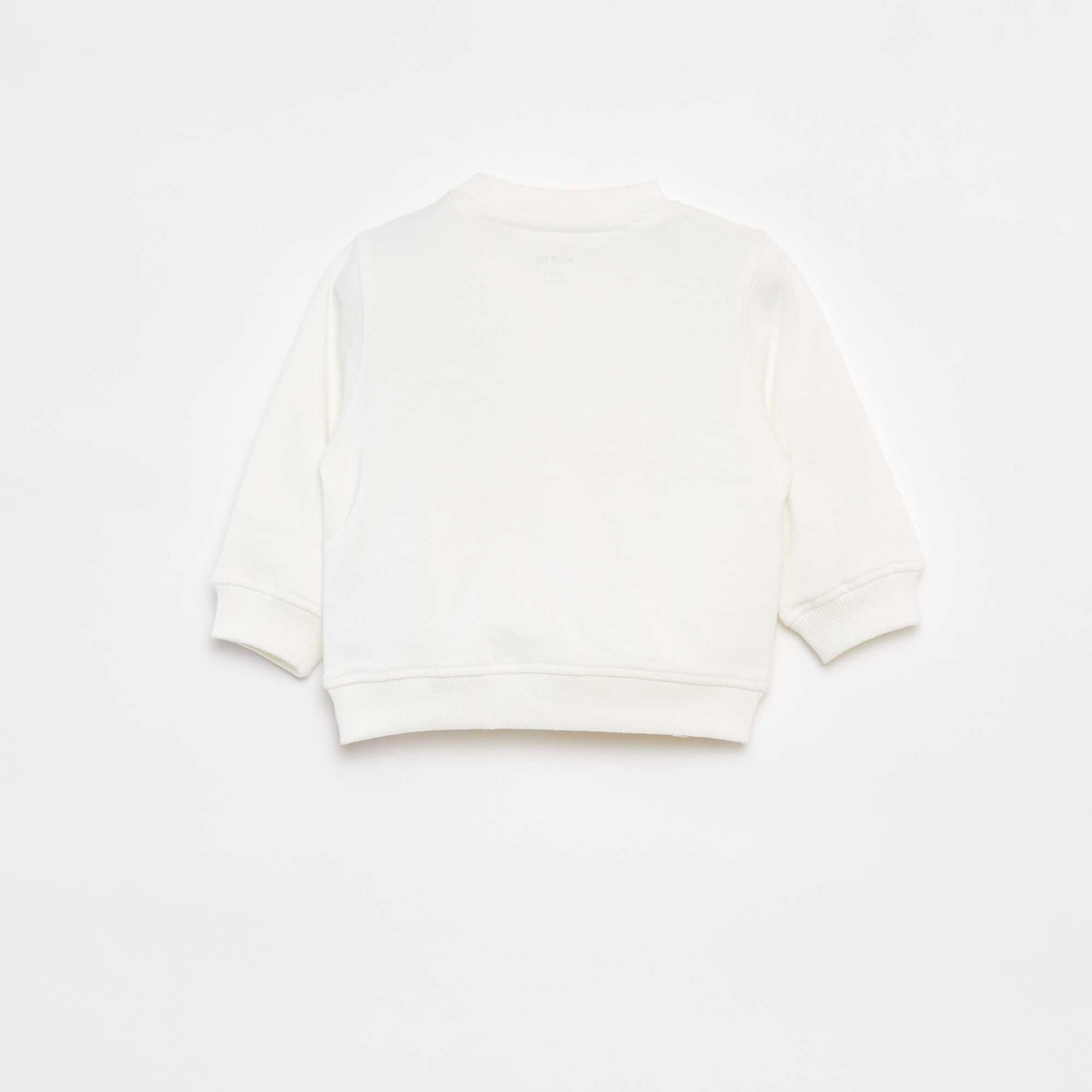 Buzo de manga larga estampada BLANCO