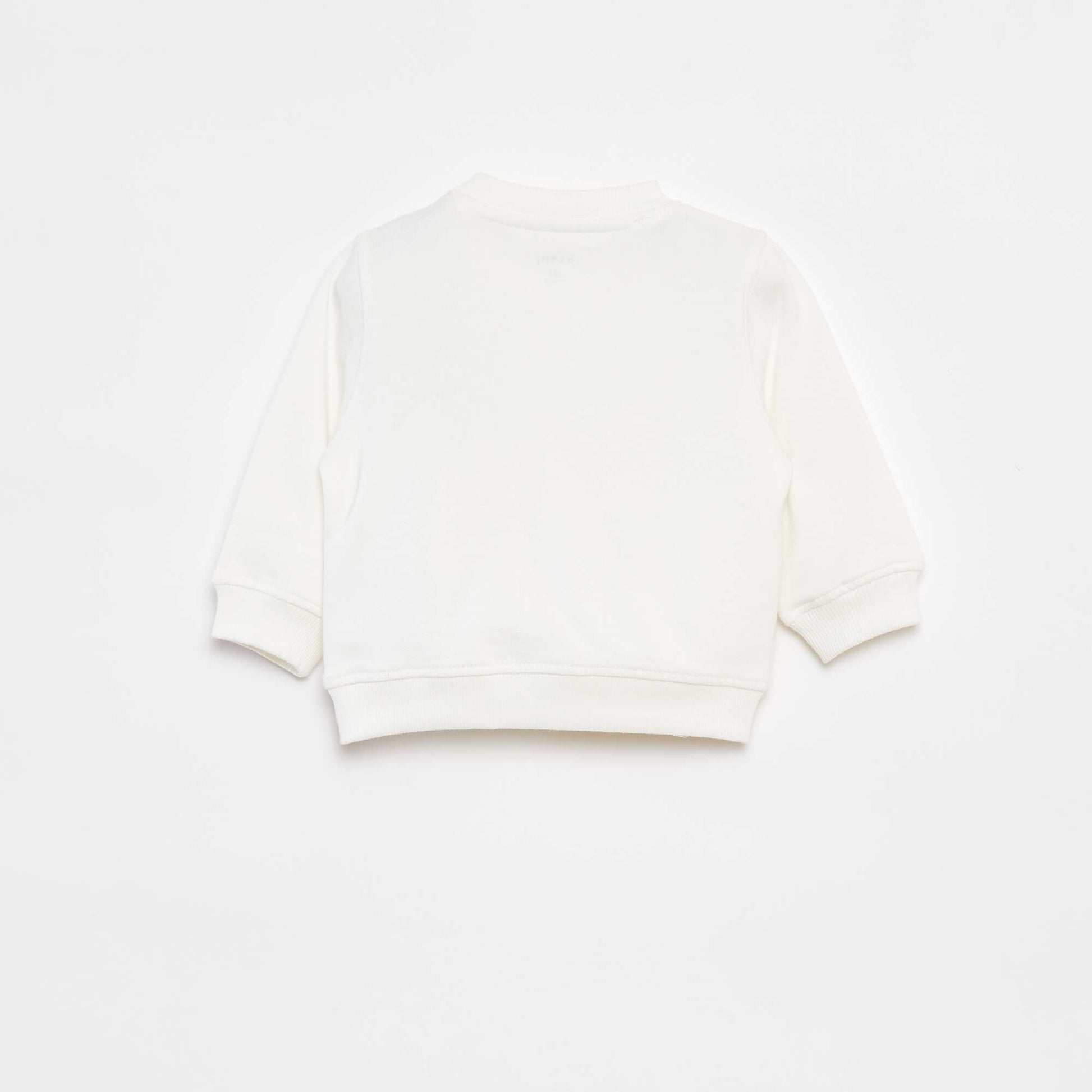Buzo de manga larga estampada BLANCO