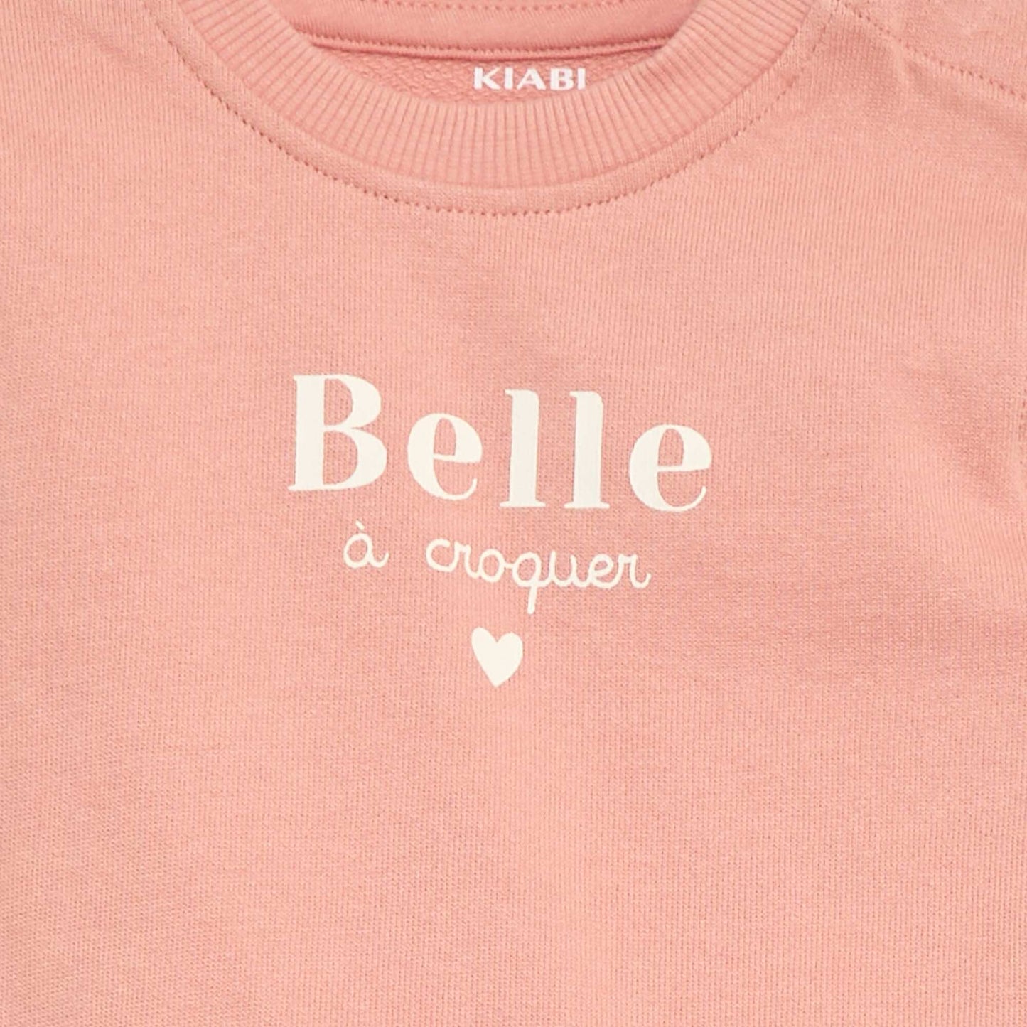 Buzo de manga larga estampada ROSA