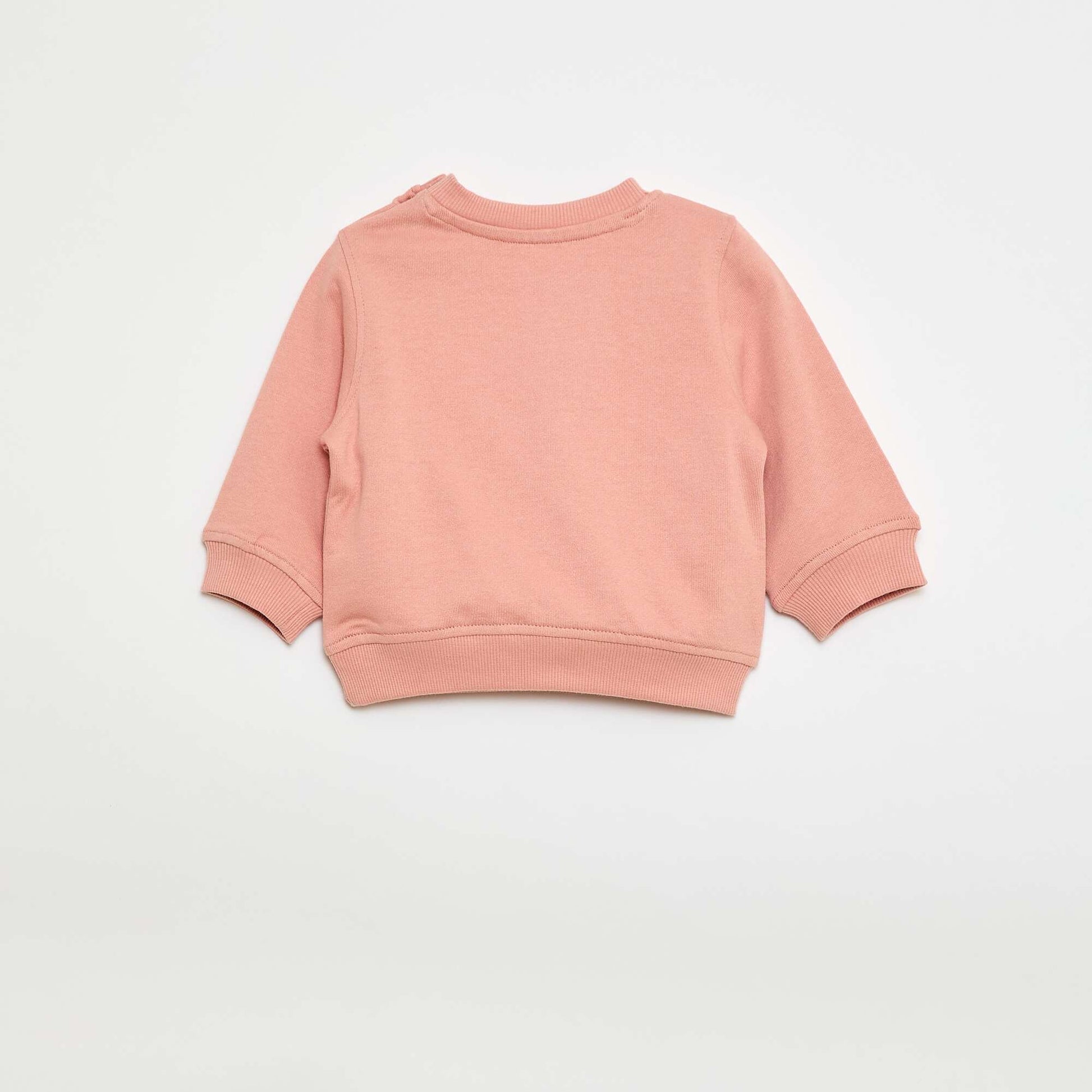 Buzo de manga larga estampada ROSA