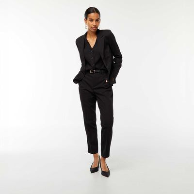 Pantalón pitillo liso con 2 bolsillos NEGRO