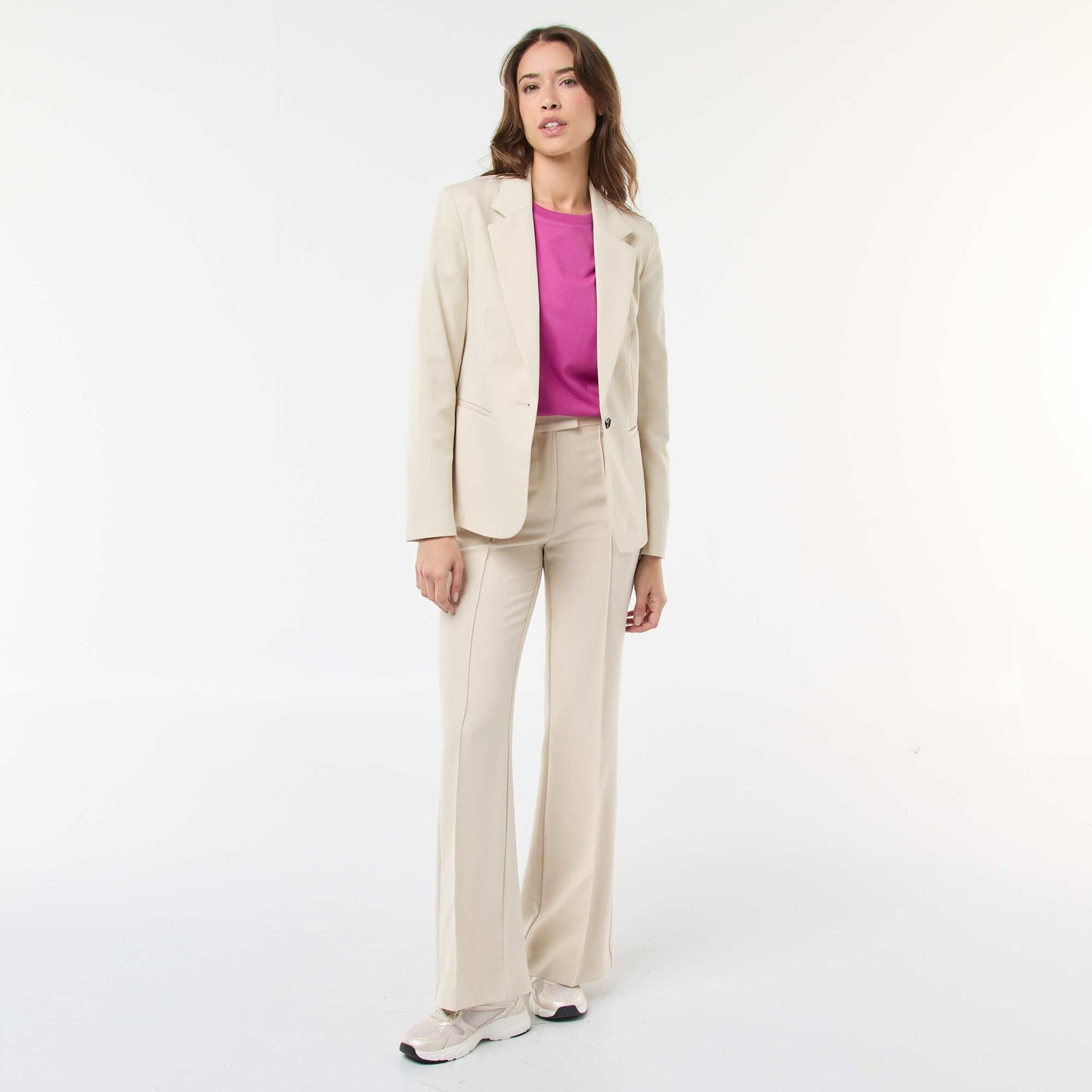 Chaqueta sastre de manga larga BEIGE