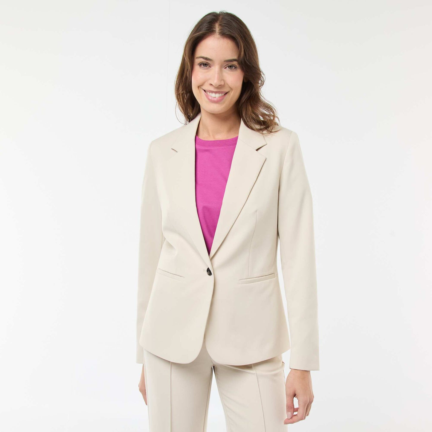 Chaqueta sastre de manga larga BEIGE