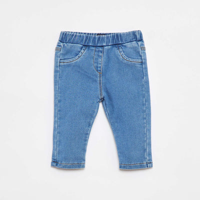 Jegging elástico efecto jean AZUL