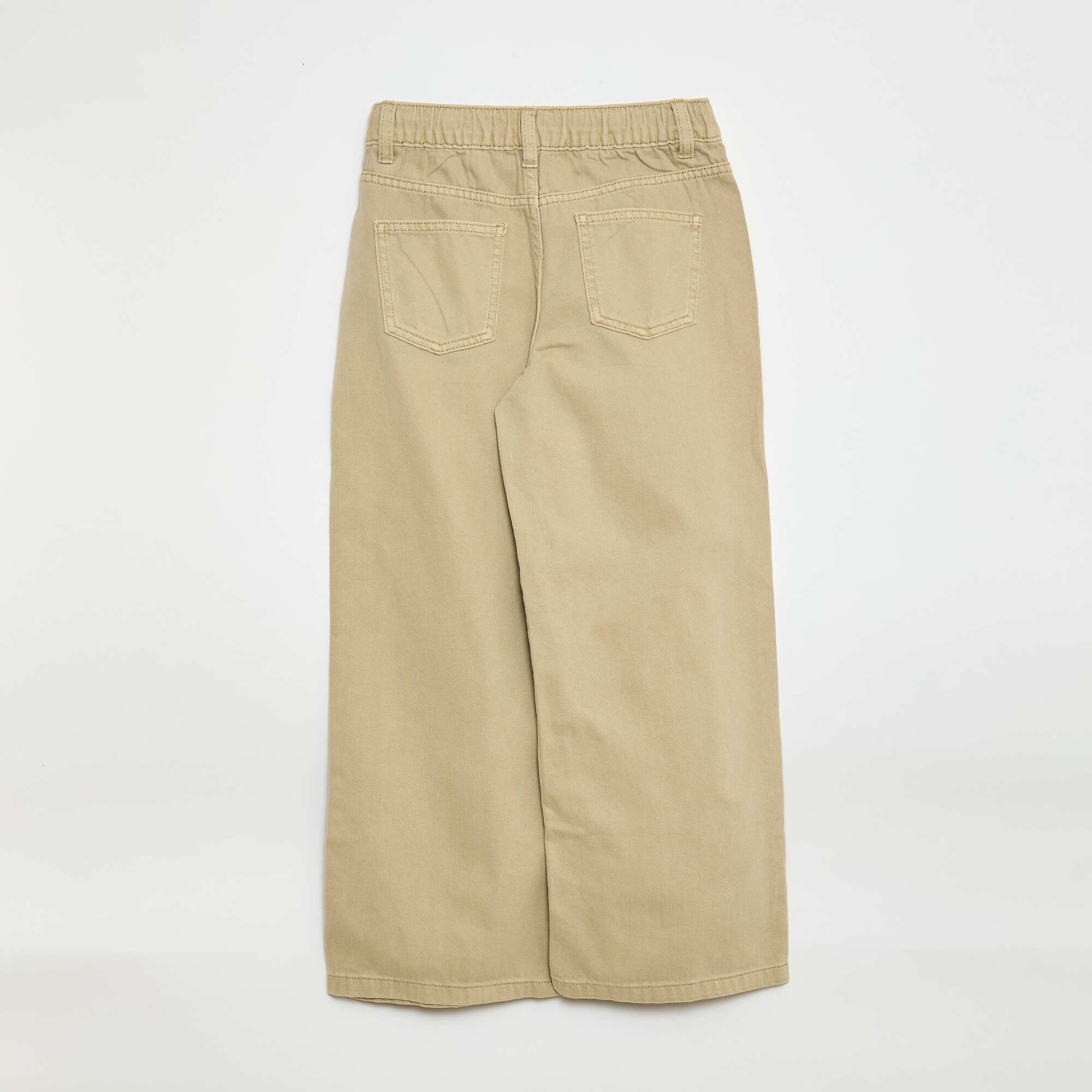 Pantalón wide leg BEIGE