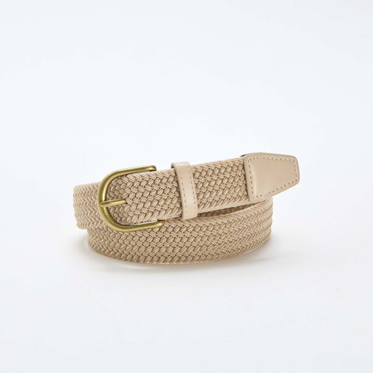 Cinturón trenzado BEIGE