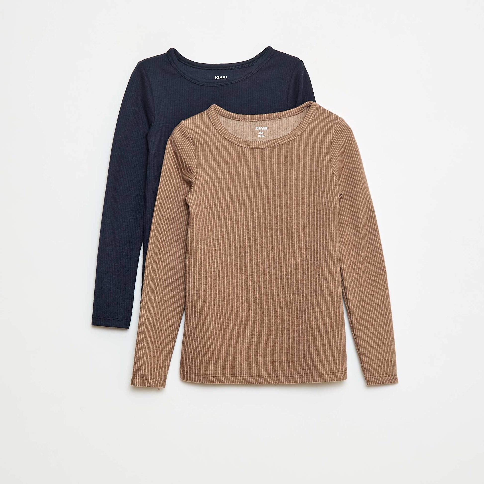 Pack de 2 camisetas termorreguladoras MARRON