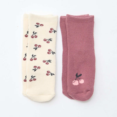 Par de medias fantasía antideslizantes BEIGE