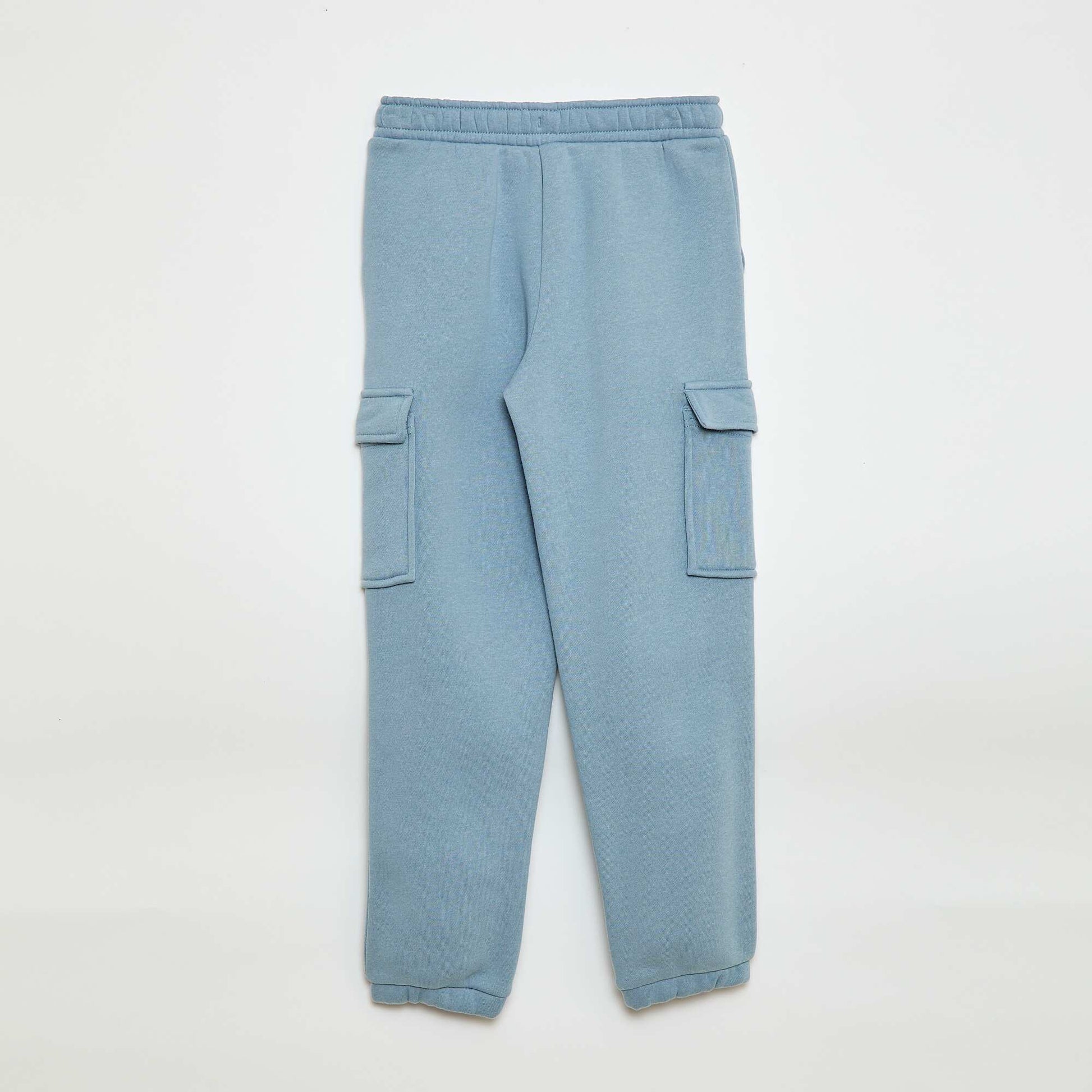 Pantalón de chándal liso multibolsillos AZUL