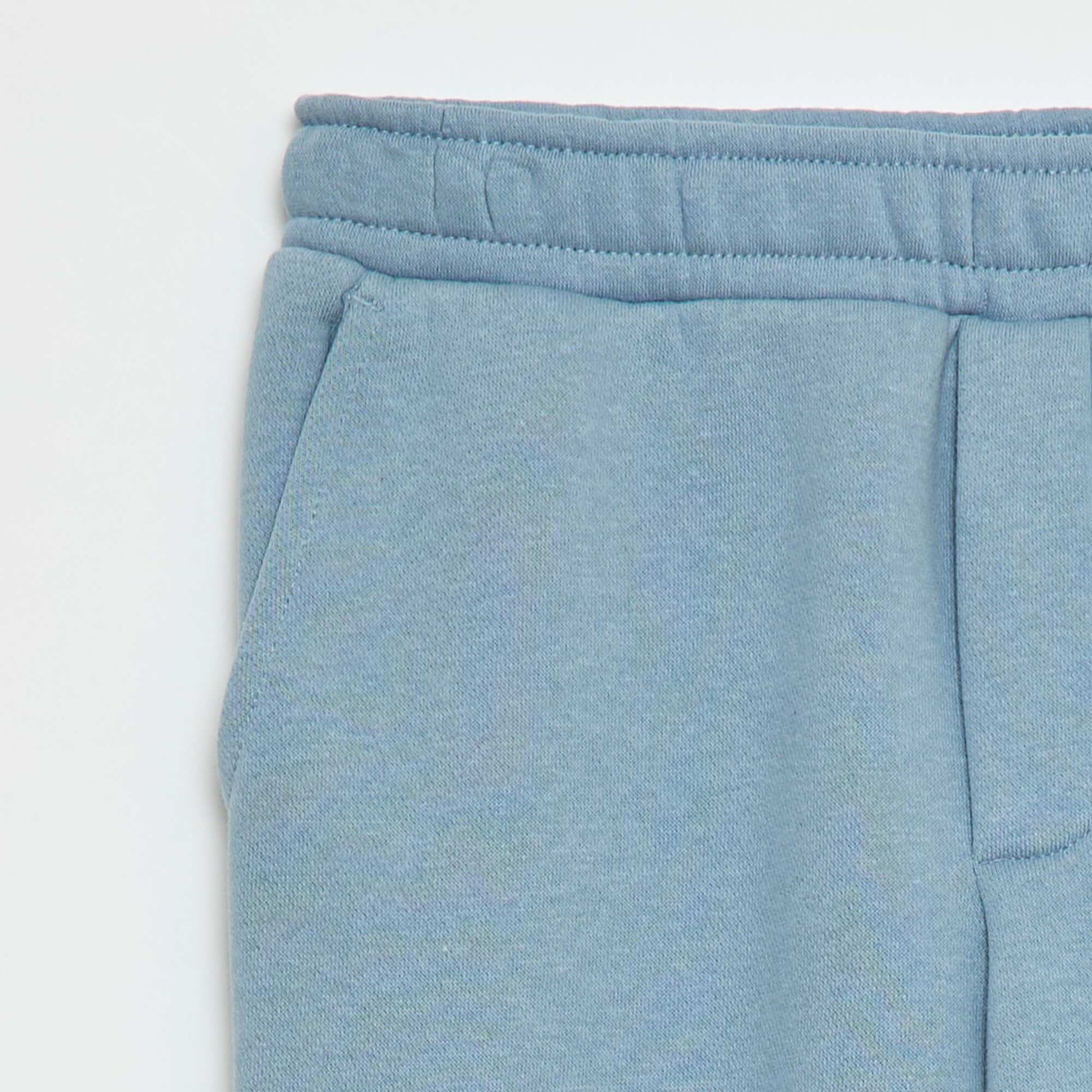 Pantalón de chándal liso multibolsillos AZUL