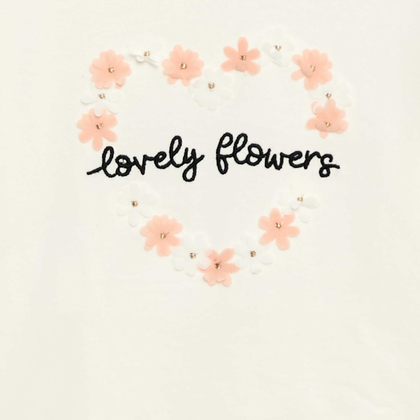 Camiseta de manga larga con lentejuelas BEIGE