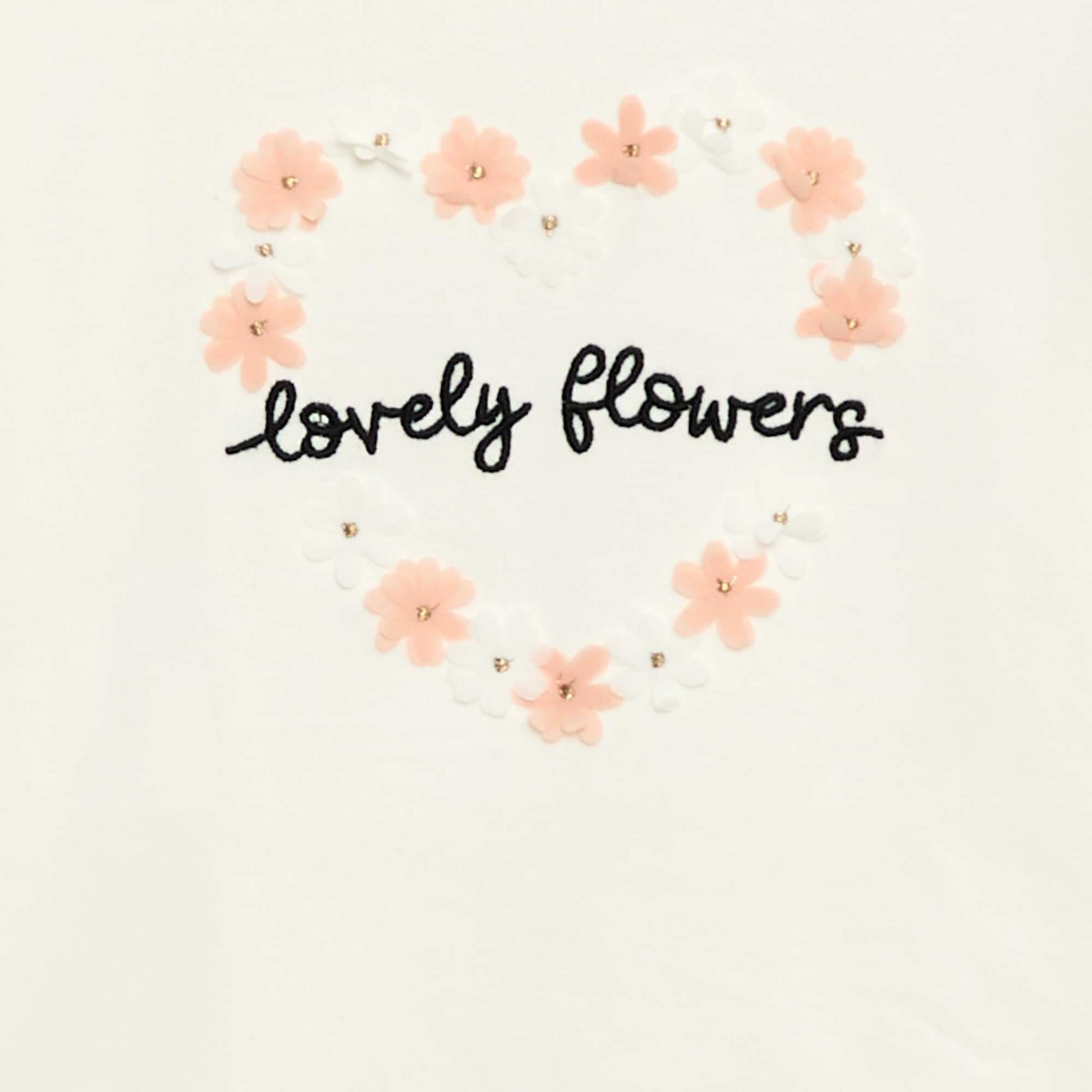 Camiseta de manga larga con lentejuelas BEIGE