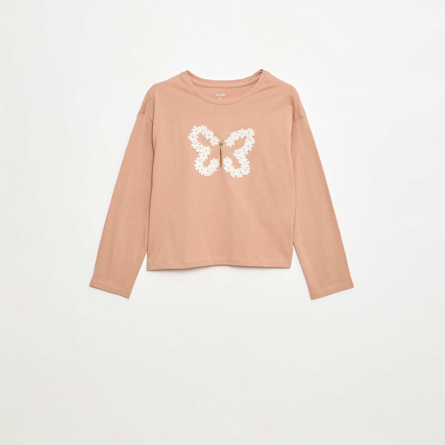 Camiseta de manga larga con lentejuelas ROSA
