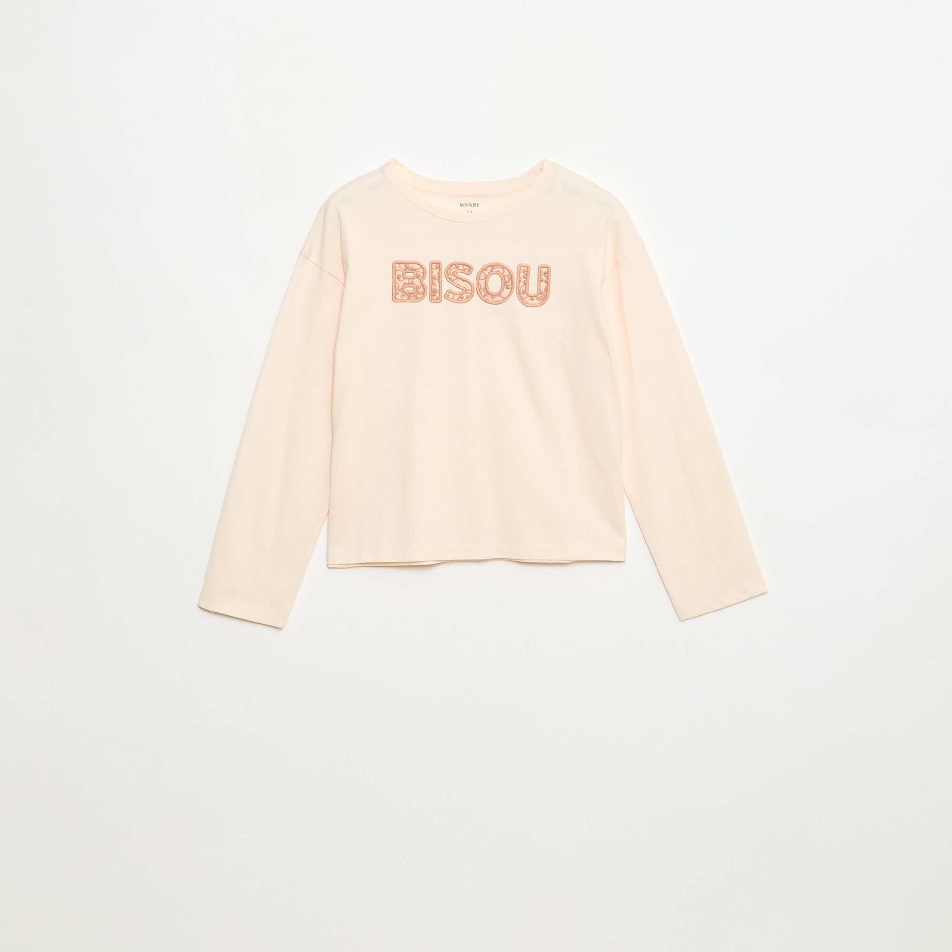 Camiseta de manga larga con lentejuelas ROSA