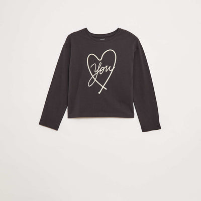 Camiseta de manga larga con lentejuelas GRIS