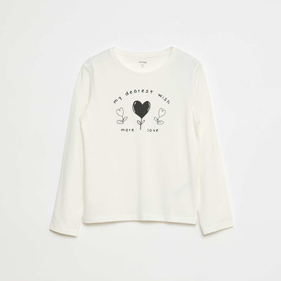 Camiseta estampada BLANCO
