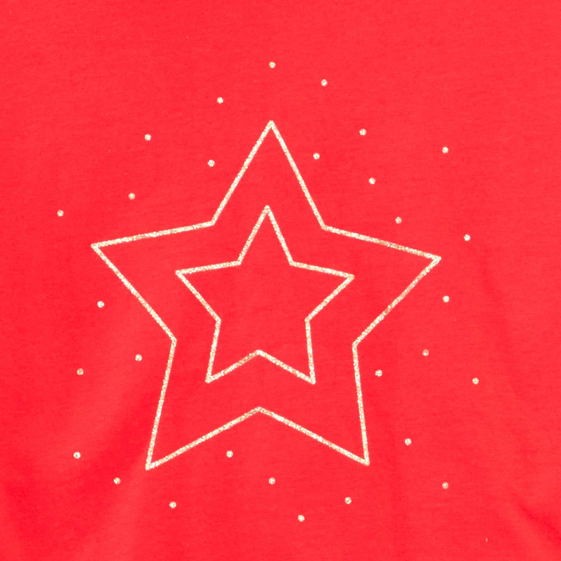 Camiseta estampada de manga larga ROJO