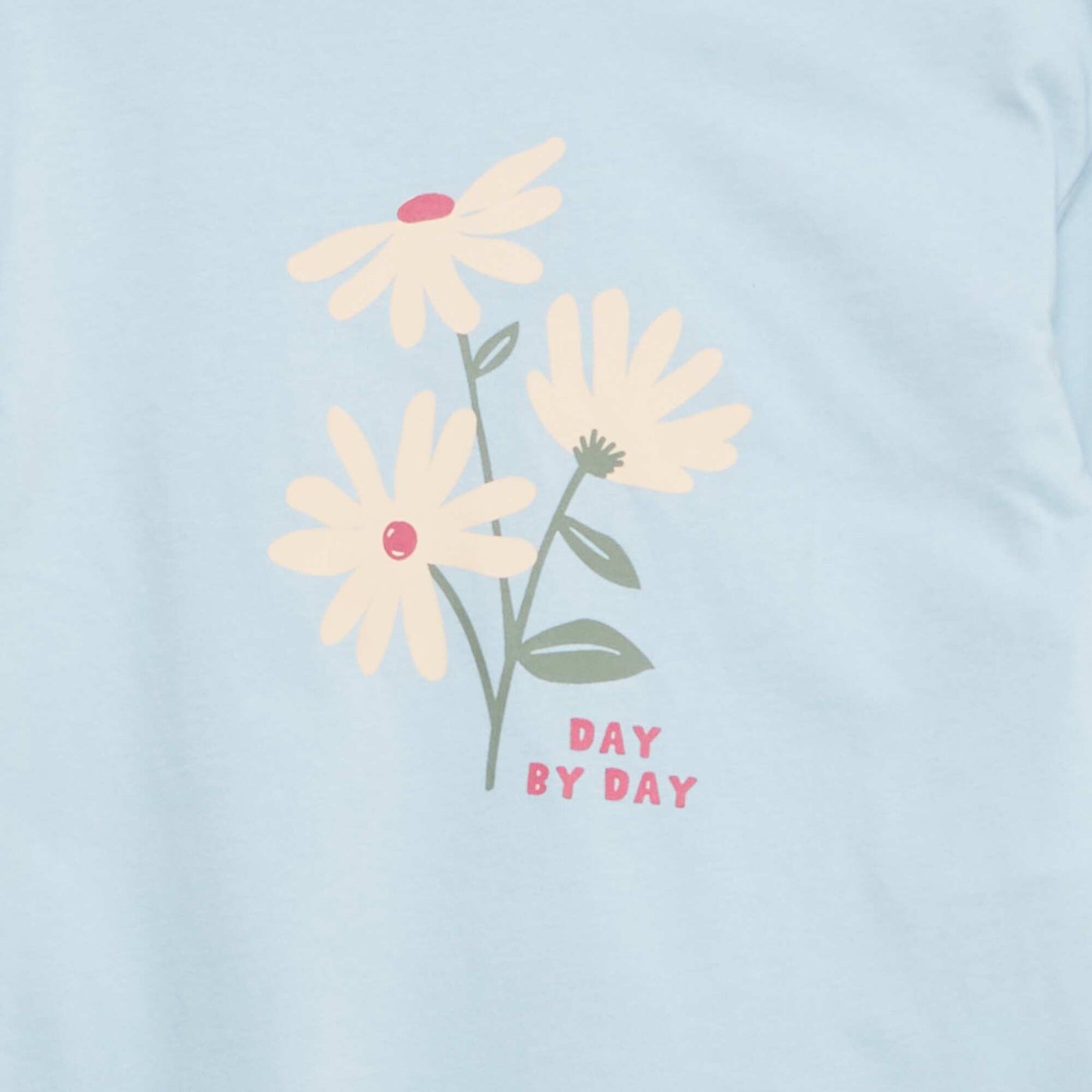 Camiseta estampada de manga larga AZUL