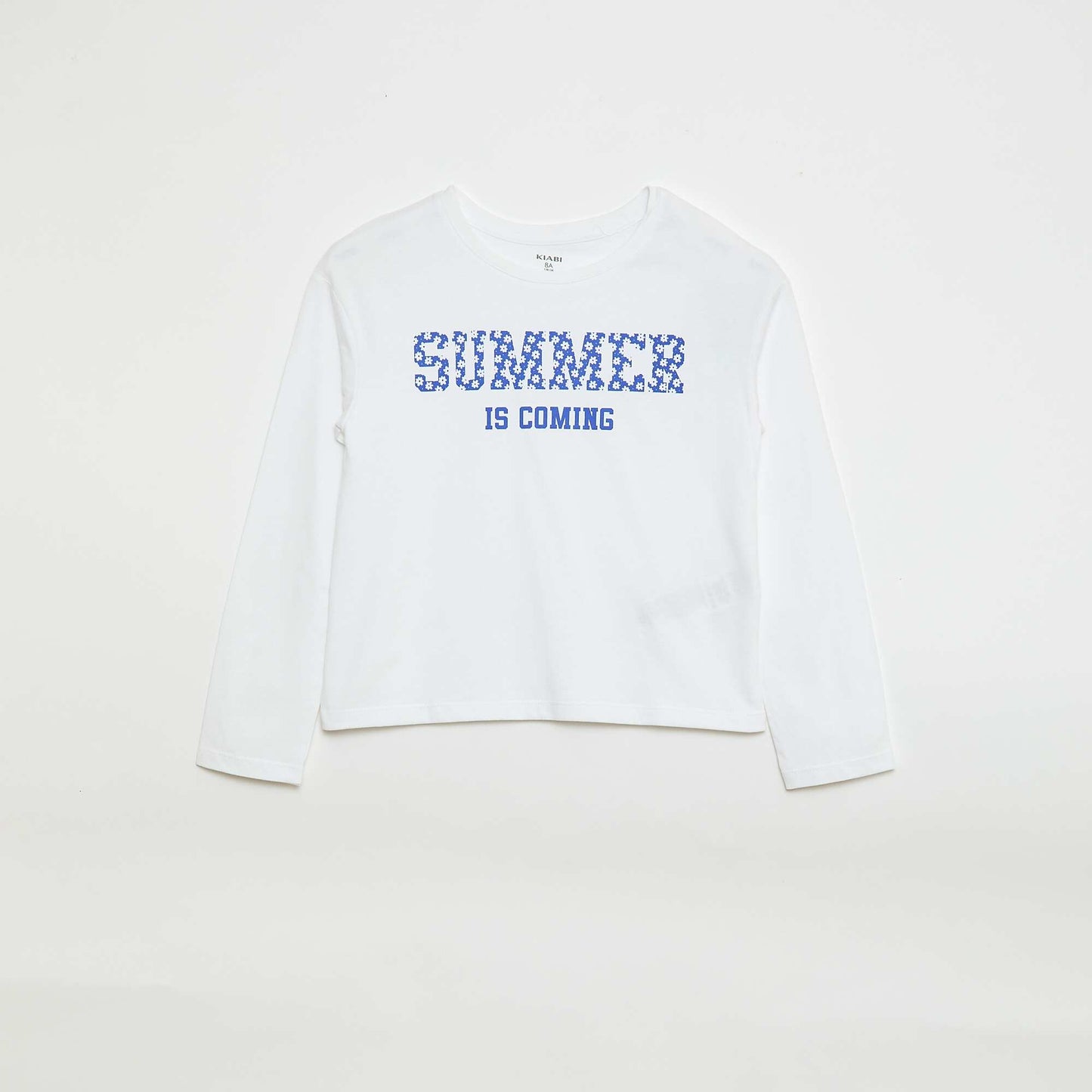 Camiseta estampada de manga larga BLANCO