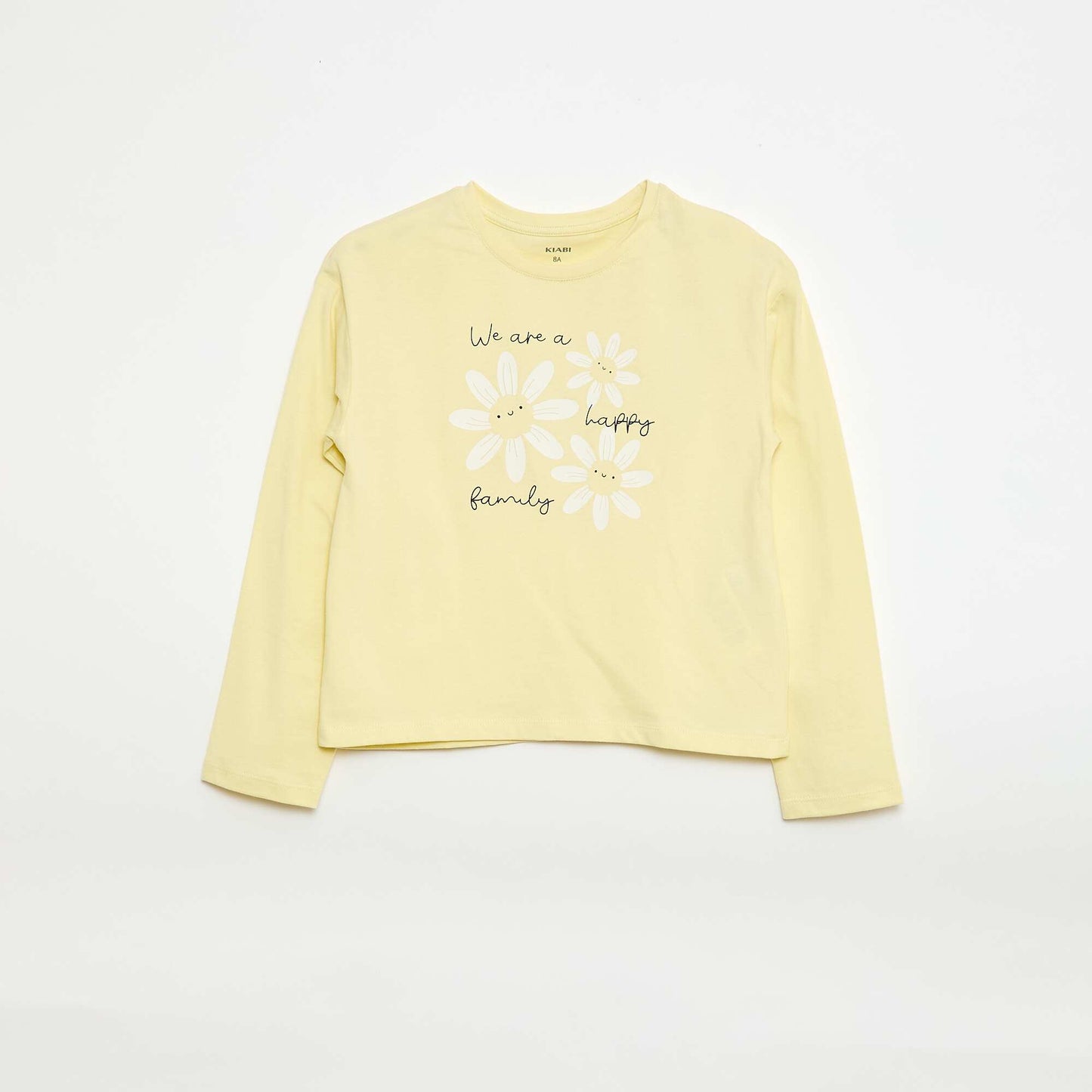 Camiseta estampada de manga larga AMARILLO