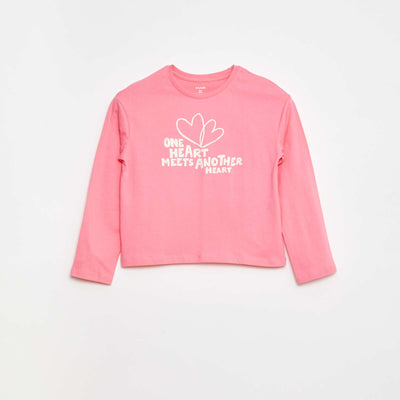 Camiseta estampada de manga larga ROSA